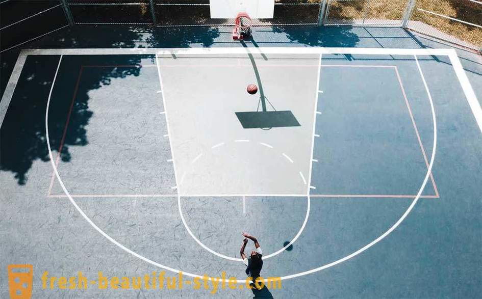 Cancha de baloncesto: fotos, tamaños y características