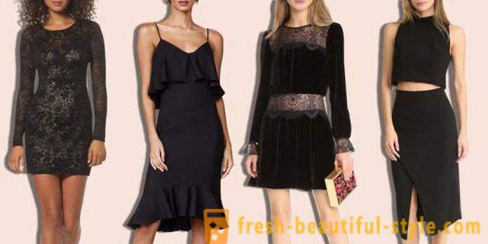 Consejos de moda: lo que debe llevar con un vestido negro?
