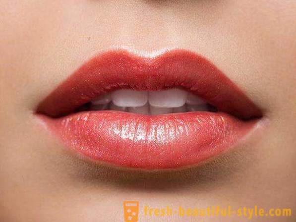 Los labios permanentes de maquillaje: los comentarios, descripción del procedimiento, fotos