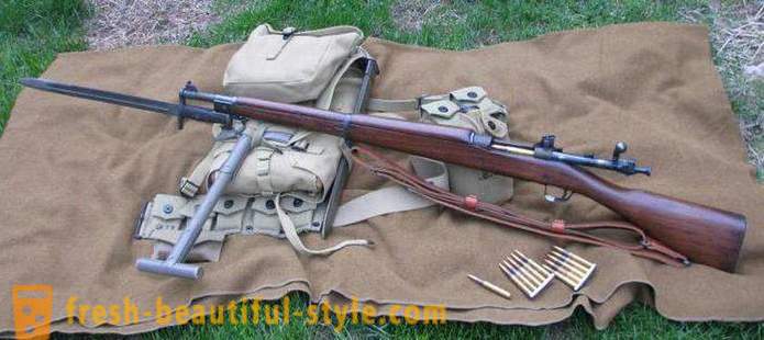 Armas estadounidenses de la Segunda Guerra Mundial y moderno. rifles y pistolas de América