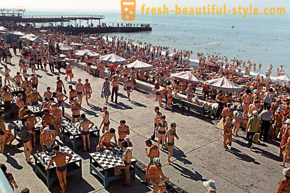 Vacaciones en la playa en la Unión Soviética
