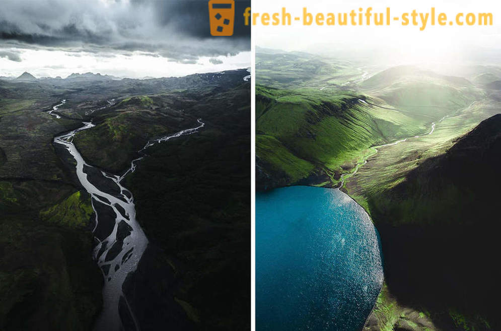 Islandia en vista aérea