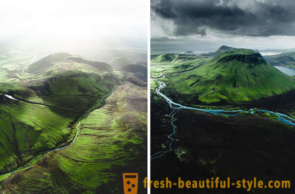 Islandia en vista aérea