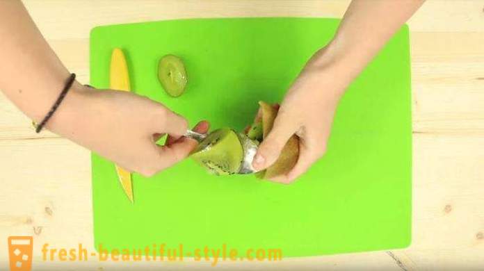 Cómo limpiar la fruta, no ensuciarse las manos