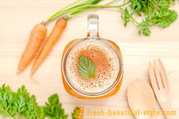 7 razones para agregar a la dieta de jugo de zanahoria sabrosa y saludable