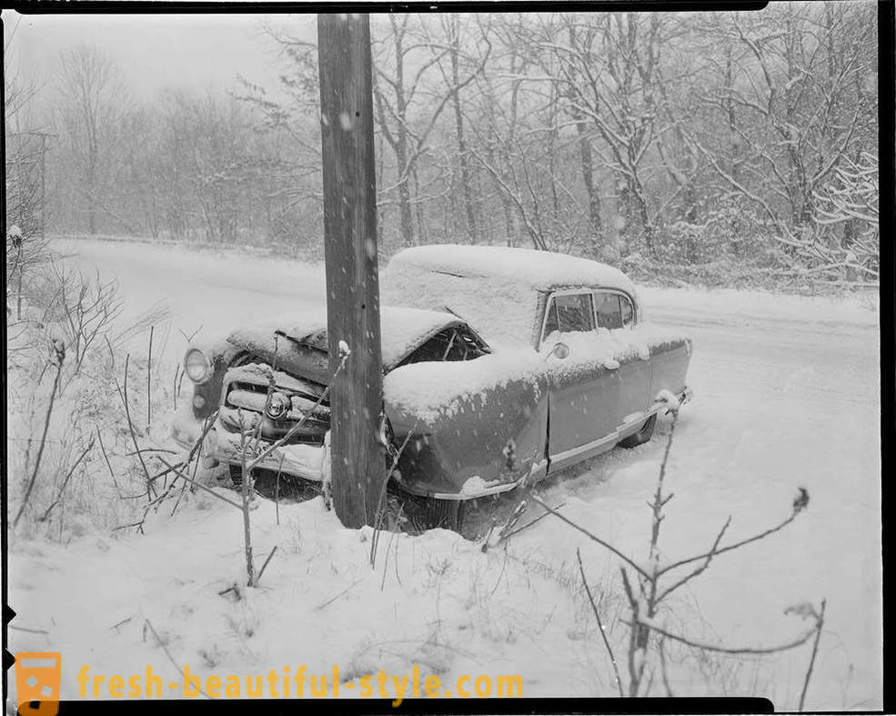 Colección de fotos de accidentes en las carreteras de Estados Unidos en los años 1930-1950