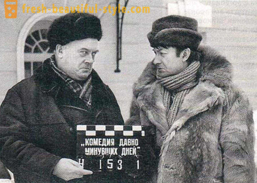 Detalle del famoso trío de héroes soviéticos de comedias