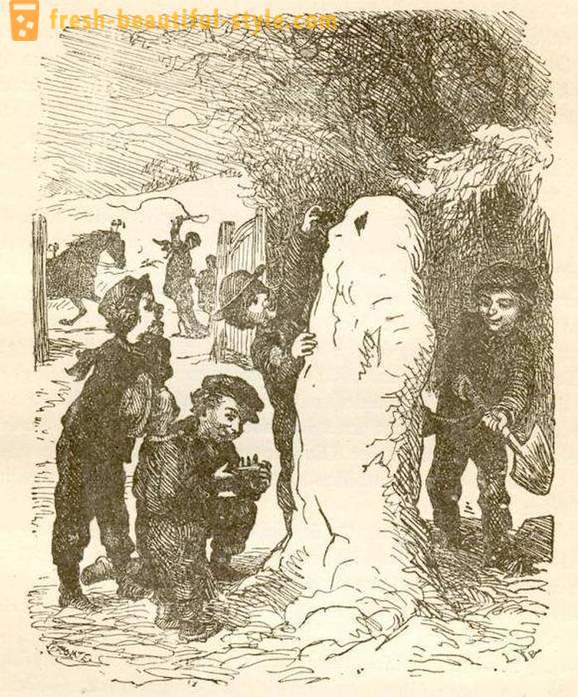 Héroe de nieve: cómo había muñecos de nieve