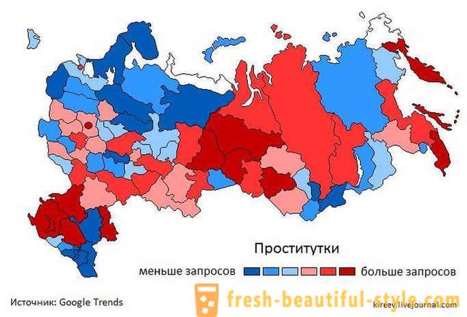 Vergüenza y desgracia geográfica: donde en Rusia la mayor cantidad de Google 
