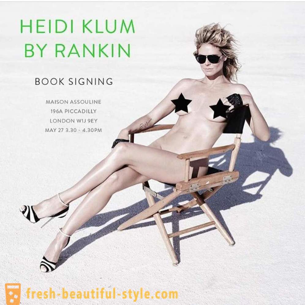 Heidi Klum desnudó para una sesión de fotos franca