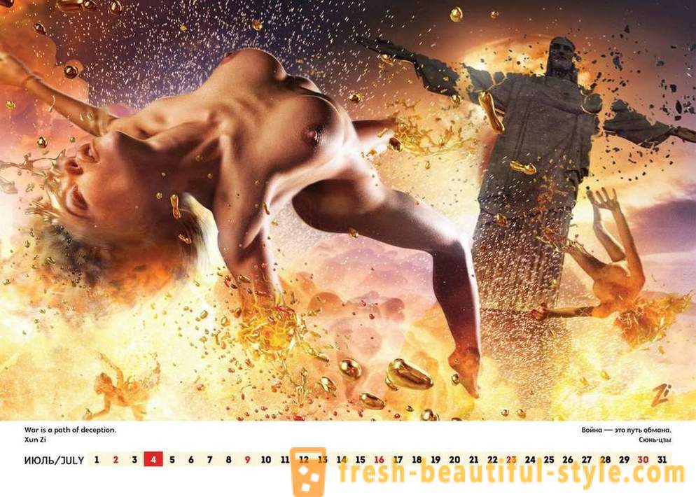 Showman Lucky Lee lanzó un calendario erótico, llamando a Rusia a los Estados Unidos y el mundo