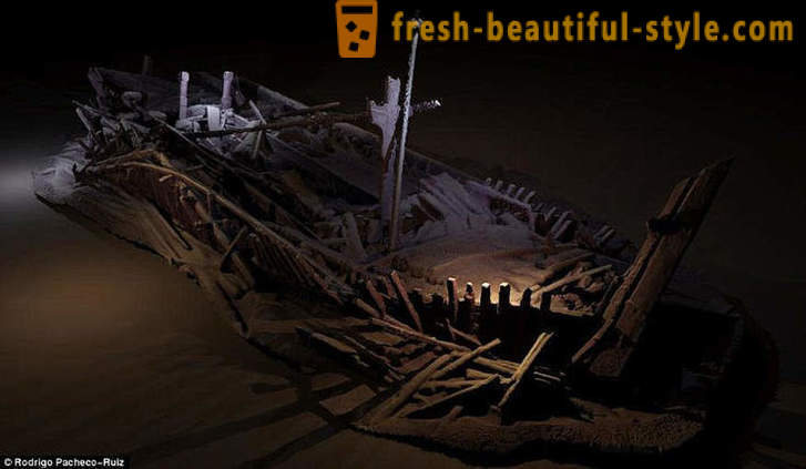 El cementerio de barcos antiguos en el Mar Negro