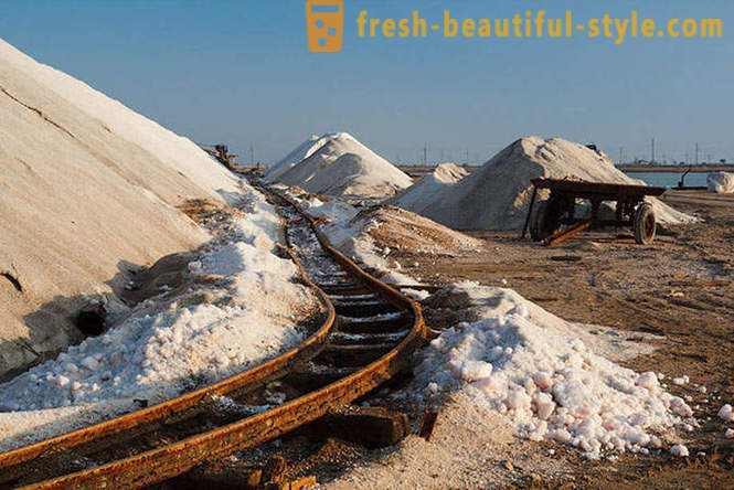 La extracción de la sal que viven en Crimea