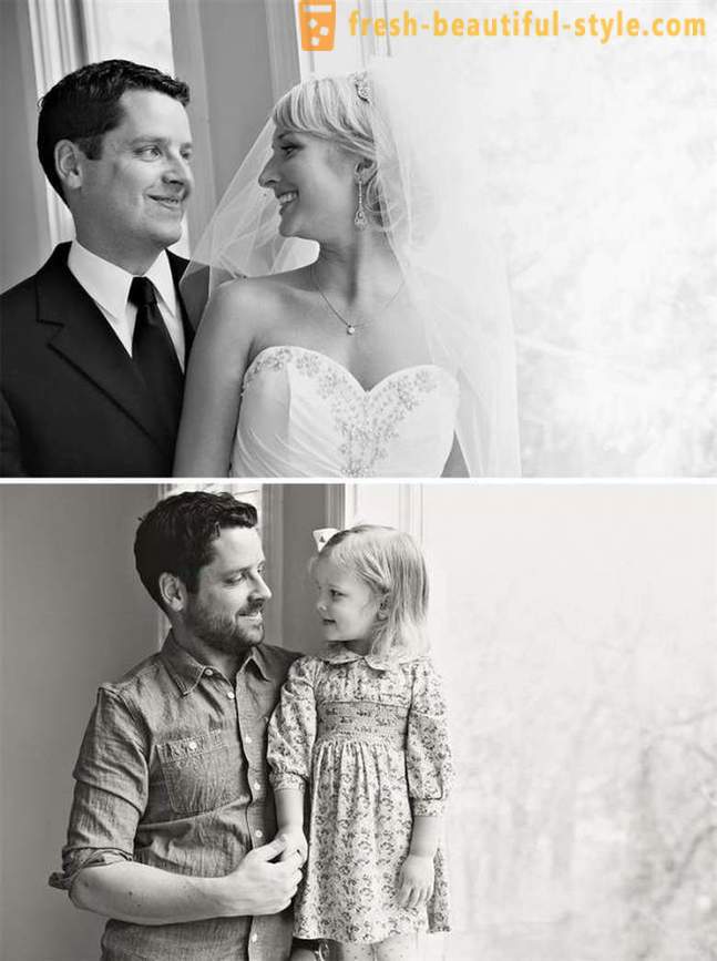 Padre e hija vuelven a crear las fotos de la boda después de la muerte de mi madre