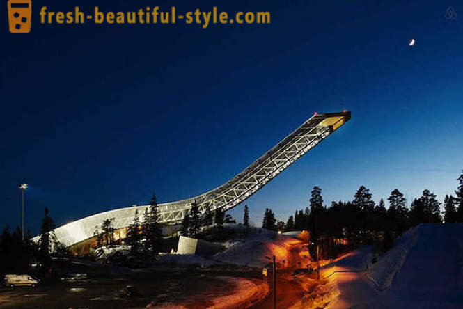 Ático increíble en el salto de esquí