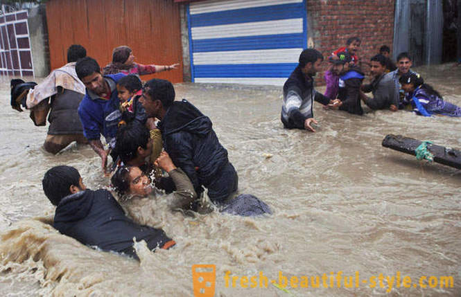 Inundación histórica en la India y Pakistán