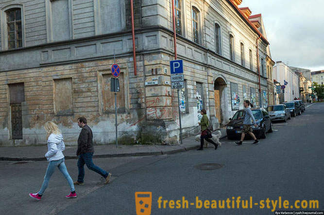 Caminar a través de las buenas y malas Vilnius