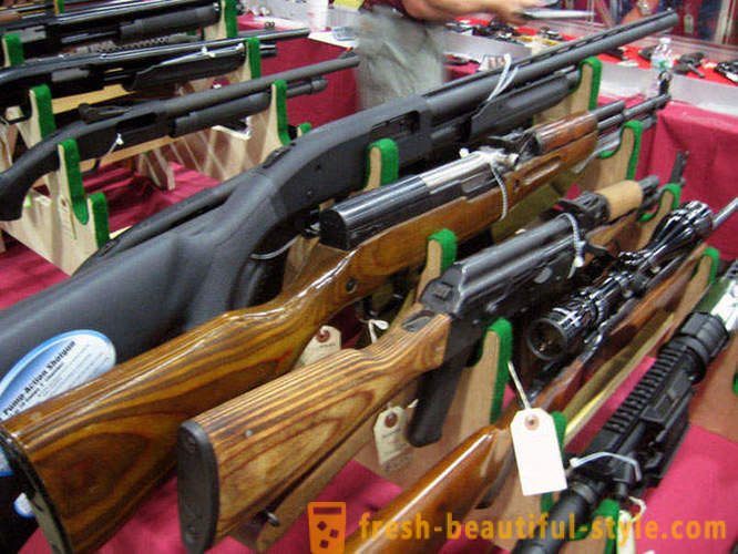 Exposición y venta de armas en los EE.UU.