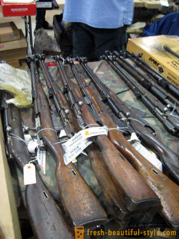 Exposición y venta de armas en los EE.UU.
