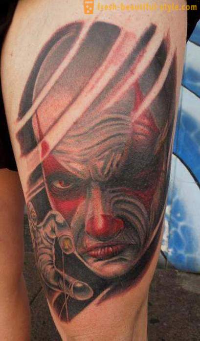 Joker de tatuaje: símbolos y fotos