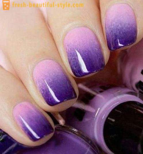 Como hacer una manicura púrpura de moda: guía paso a paso