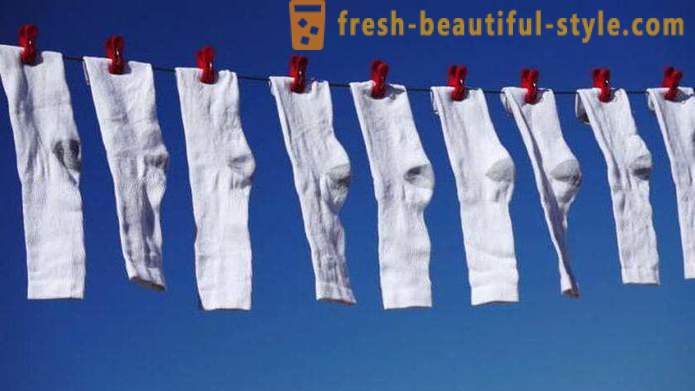 Calcetines blancos como para lavar en casa?