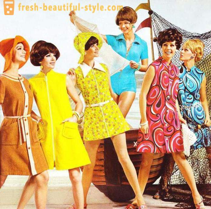Vestir al estilo de los años 60. vestir a la modelo