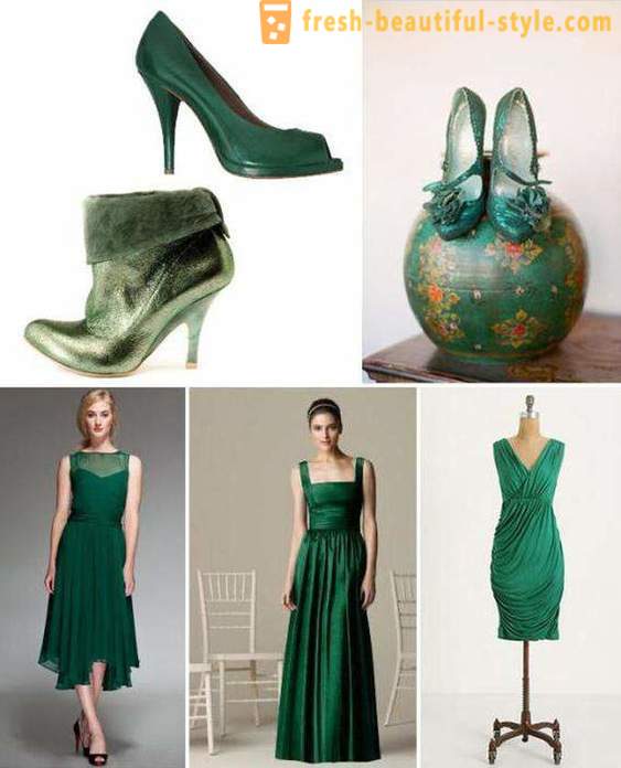 Por lo que a usar el vestido esmeralda? Maquillaje, manicura, zapatos de vestir para esmeralda