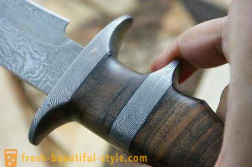 Del cuchillo de acero de Damasco: características básicas