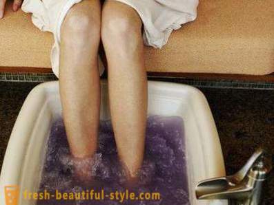 Baño de pies efectiva en el hogar